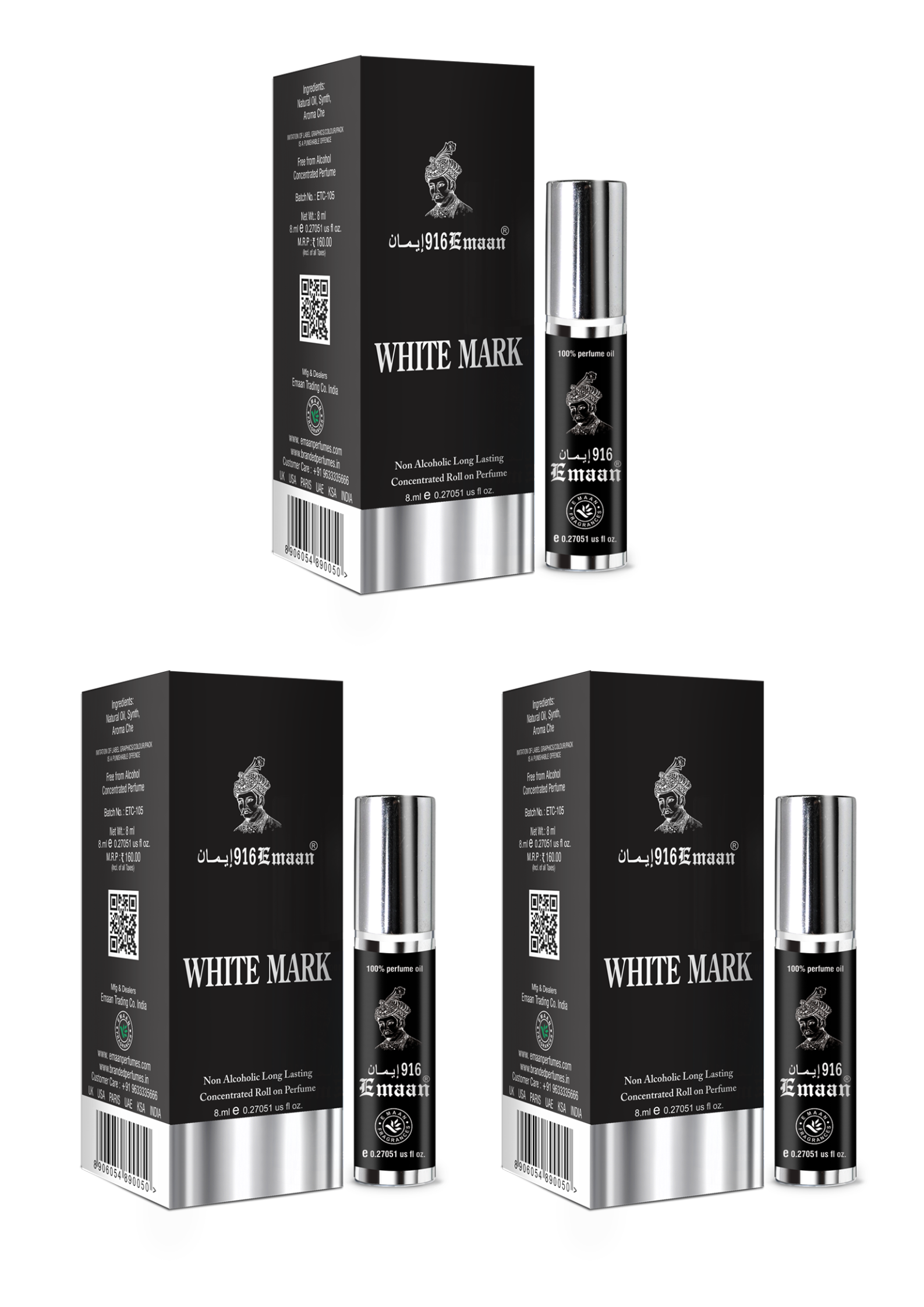 White Mark Pack Of 3